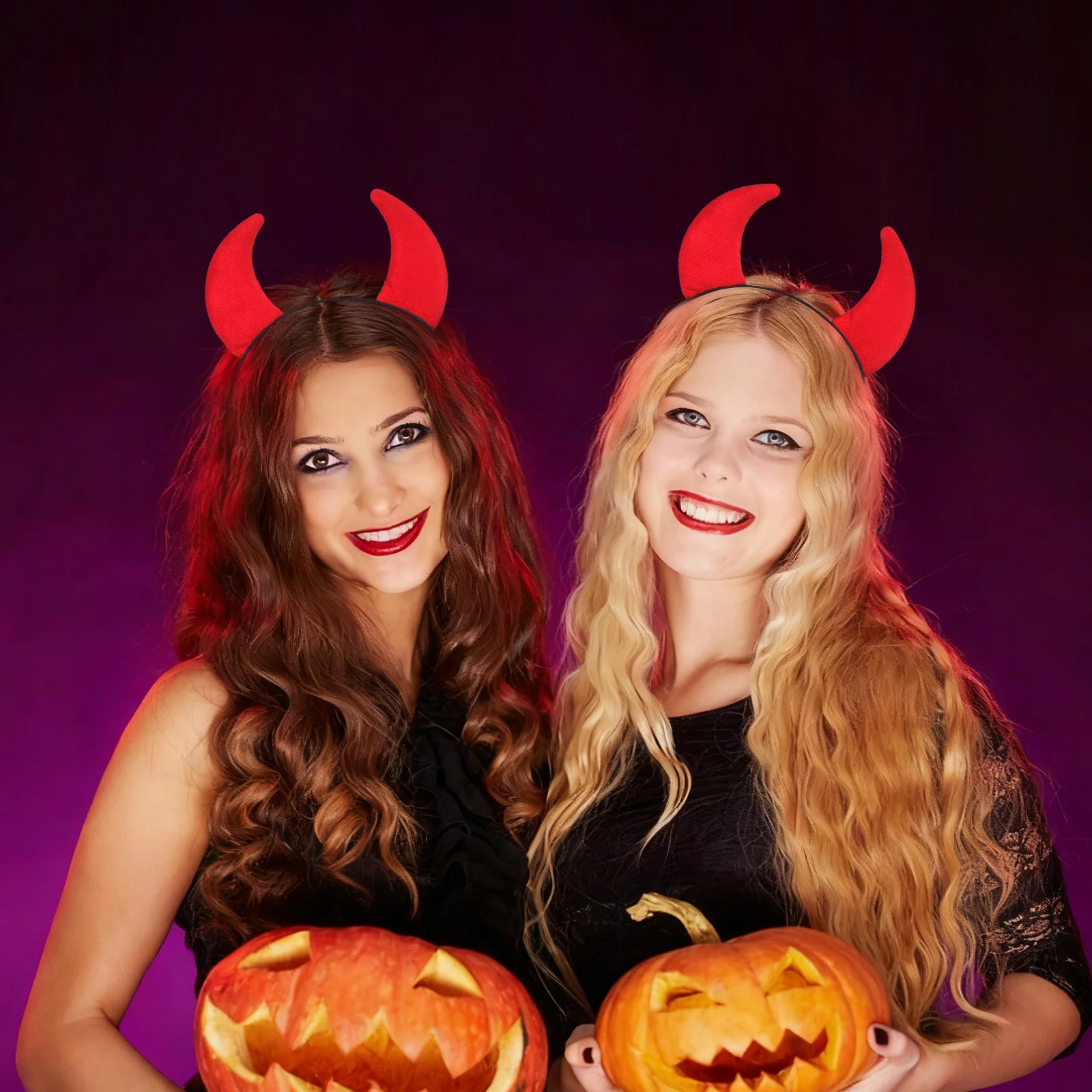 

Halloween Headband Devil Horns Accessory Not Scratch Skin Great Fit Most Costume Party Favors Halloween Headband
