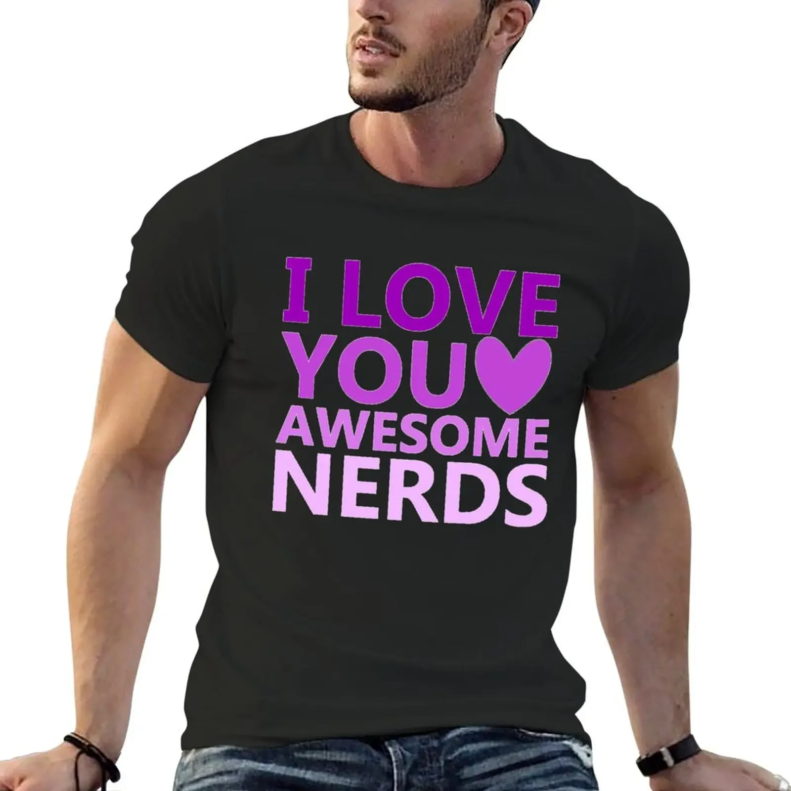 

Awesome Nerds T-Shirt topping man clothes plus sizes clothes men workout shirt