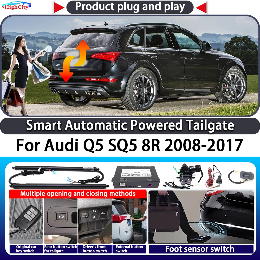 

For Audi Q5 SQ5 8R 2008-2017 OEM Smart Automatic Powered Tailgate Key Control Trunk Lift Close Kit Electric Power Tailgate