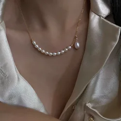 100% Natural Bright Freshwater Pearl 14K Gold Filled Ladies Adjustable Necklace Promotion Jewelry For Women Birthday Gifts