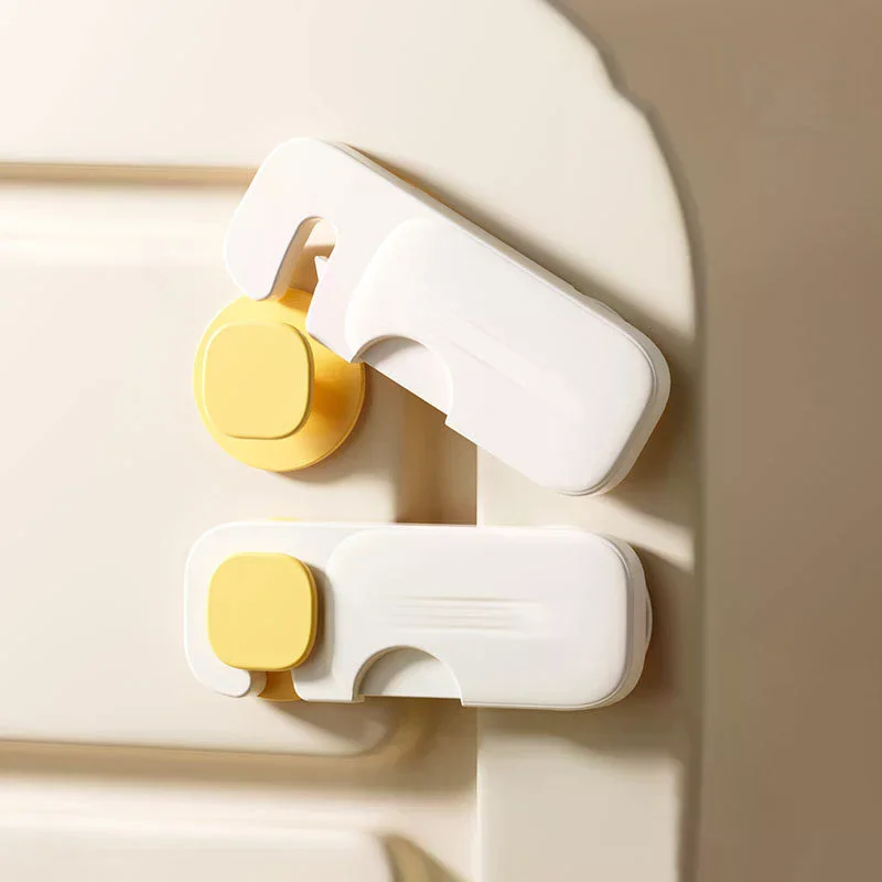1Pcs Baby Anti-Pinch Hand Cabinet Door Buckle Home Refrigerator Lock Multi-Function Drawer Locks For Kids Security Protection