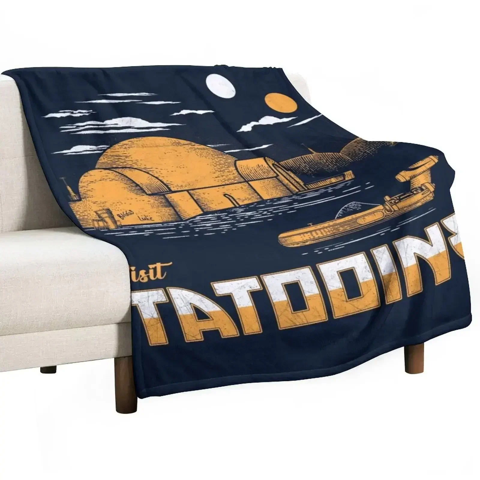 

Visit Tatooine Throw Blanket Thermal Sofa Quilt Luxury Blankets