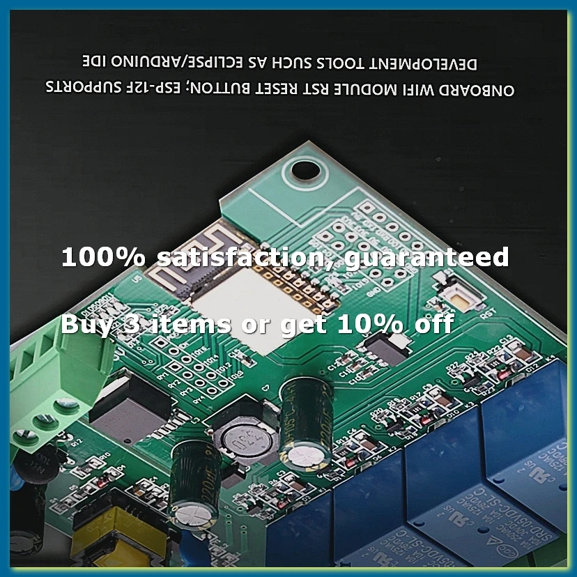ESP8266 ESP-12F WIFI Relay Module 4Channel AC90-250V/DC7-30V/5V Delay Relay Switch for IDE Smart Home IOT Remote