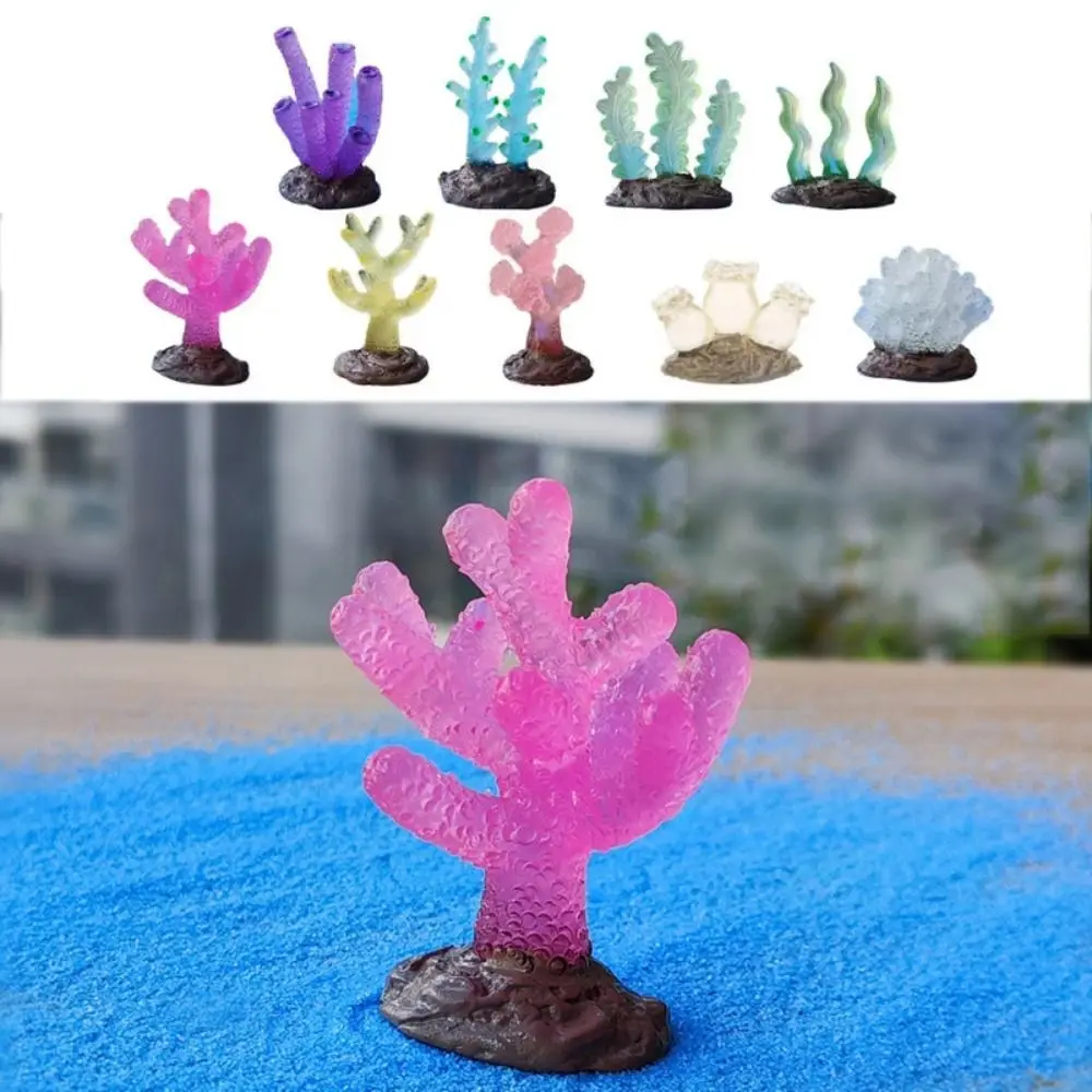 Decorative Luminous Coral Reefs Simulation Luminescent Simulation Coral Reefs Lifelike Resin Landscape Coral Landscaping