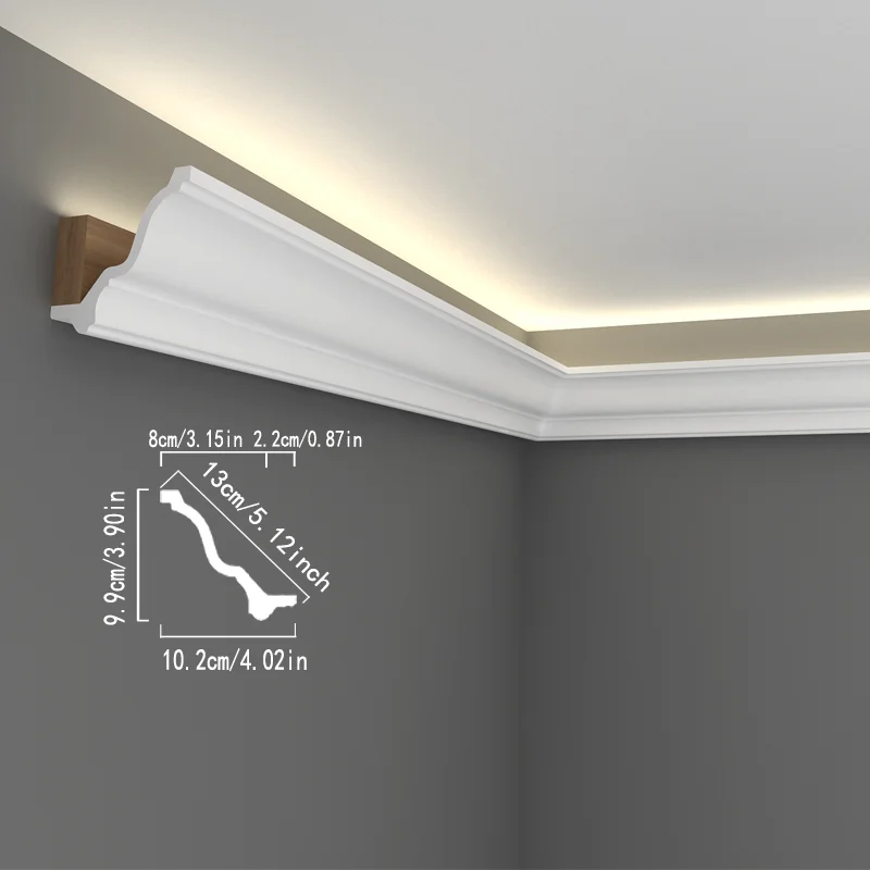 8 wall corner decorative lines, ceiling lighting decorative lines, PU imitation gypsum lamp trough lines