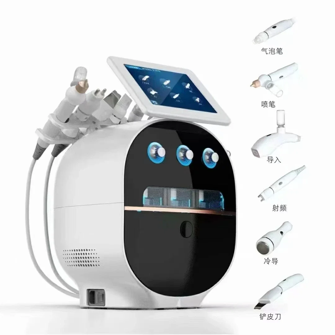 Nuevo salón de belleza H2O2 Hydro Aaqua Peel microdermoabrasión microcorriente Lifting Facial Hydra Dermoabrasión máquina para pelar la piel