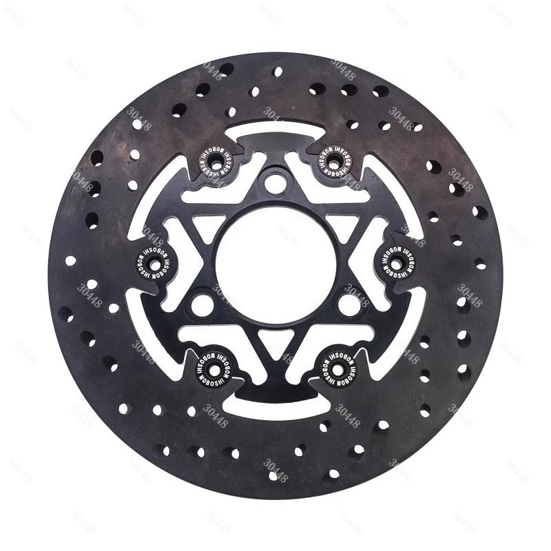 Cast Iron Brake Disc 245/220mm Floating Design for NIU and Jinzhan 3/5-Hole Electric Scooters and Motorcycles