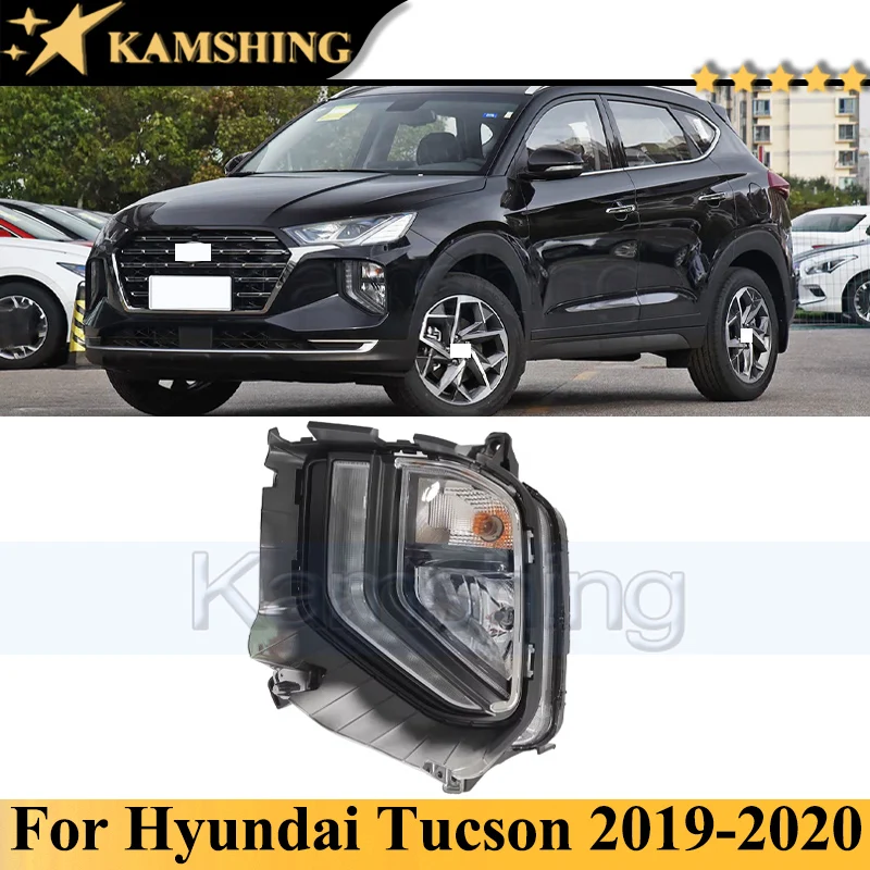 

Kamshing Front Bumper Fog Light Lamp For Hyundai Tucson 2019-2020 Daytime Running Light DRL Daytime Light Foglight Foglamp