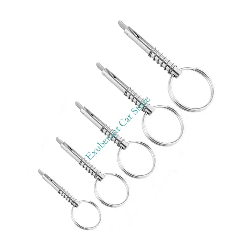 Quick Fastening Marine Bimini Top Pin with Stainless Steel Loop Handle Lock for Boat Hardware Maintenance and Repair Tasks Use