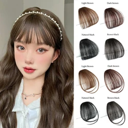 Wig piece for women hair patch for women 3D French style bangs naturally fluffy light and seamless block