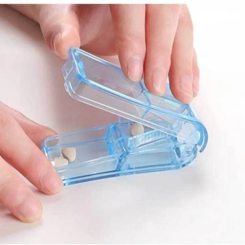 1/2 1/4 1/8 Pill Cutter Box Medicine Box Pill Cutting Splitter Drugs Tablet Cutter Divider Pill Box Pill Cases & Splitter