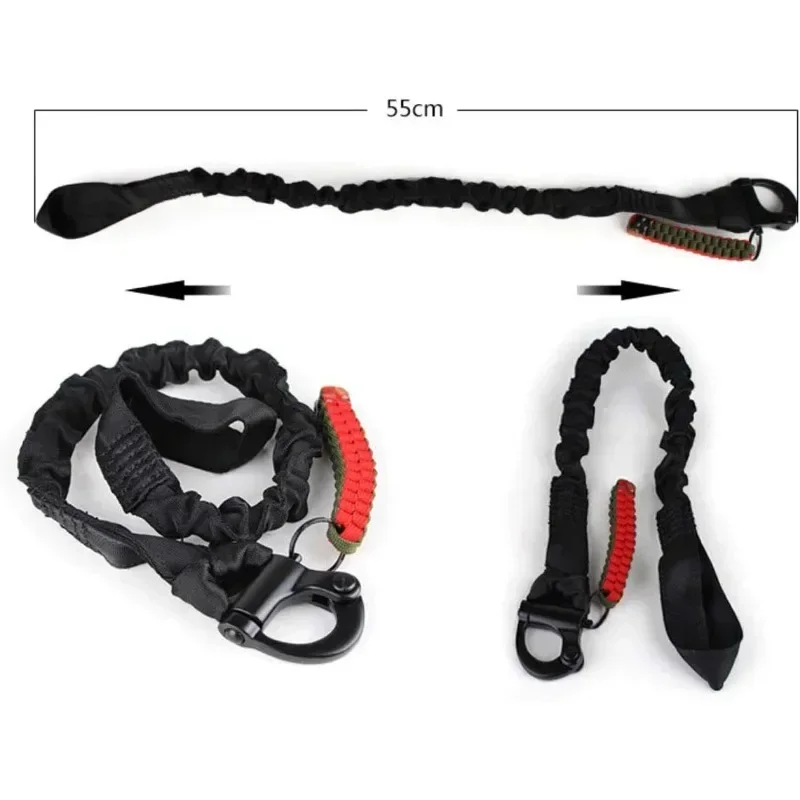 Tactical Quick Release Safety Rifle Sling Lanyard Strap Rope Line corda da arrampicata Airsoft imbracatura protettiva per la caccia all\'aperto