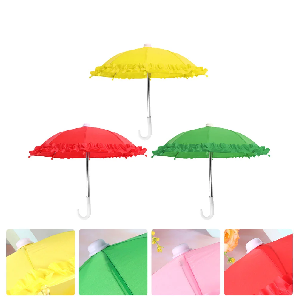 3 Pcs Lace Toy Umbrella Kids Chinese Boy Small Decorative Girls Toys Plant Child