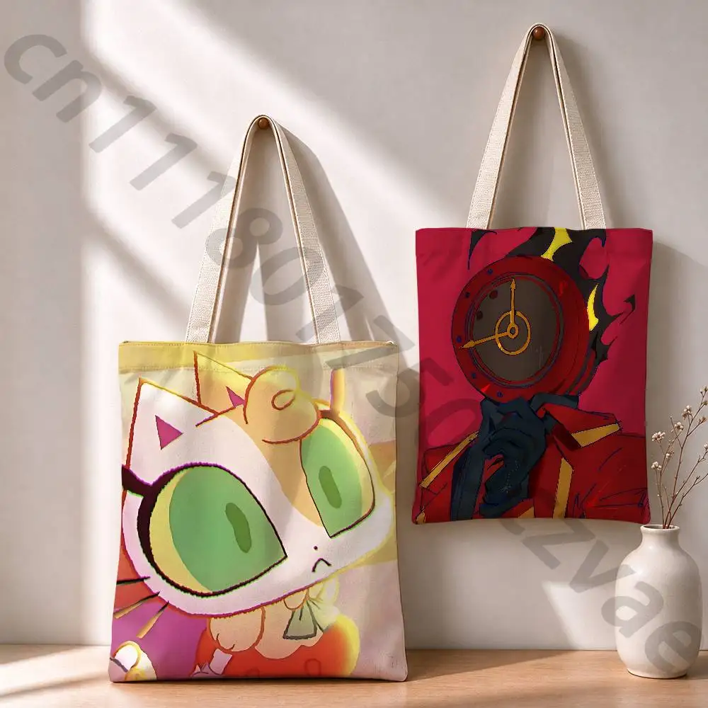 Next Friday Magical Meow Meow Reusable Fashionable Backpack Multifunctional Handbag Canvas Shopping Bag
