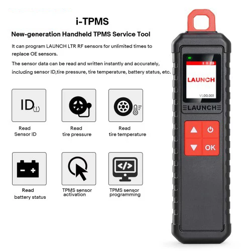 Imagen 2 del producto Lanzamiento X431 i-TPMS Detector de presión de neumáticos de coche actualización de herramientas de reparación de neumáticos TSGUN para sensores RF herramienta de programación TPMS de 315/433MHz