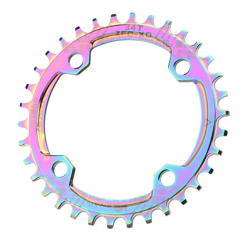 G307 Bicycle Parts Positive Negative Sprocket 104BCD Mountain Bike Bicycle 32T34T36T Sprocket Colorful Disc