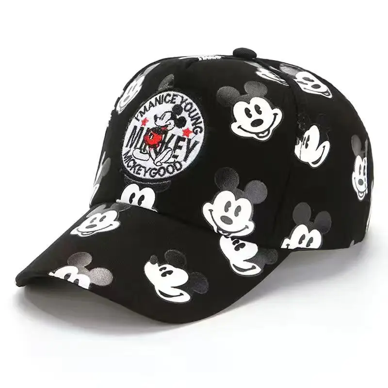 Disney Anime Mickey Mouse Kid\'s Sunhat Baseball Cap Summer Hip Pop Hat Boy Girls Baby Children Caps Adjustable brithdays gifts