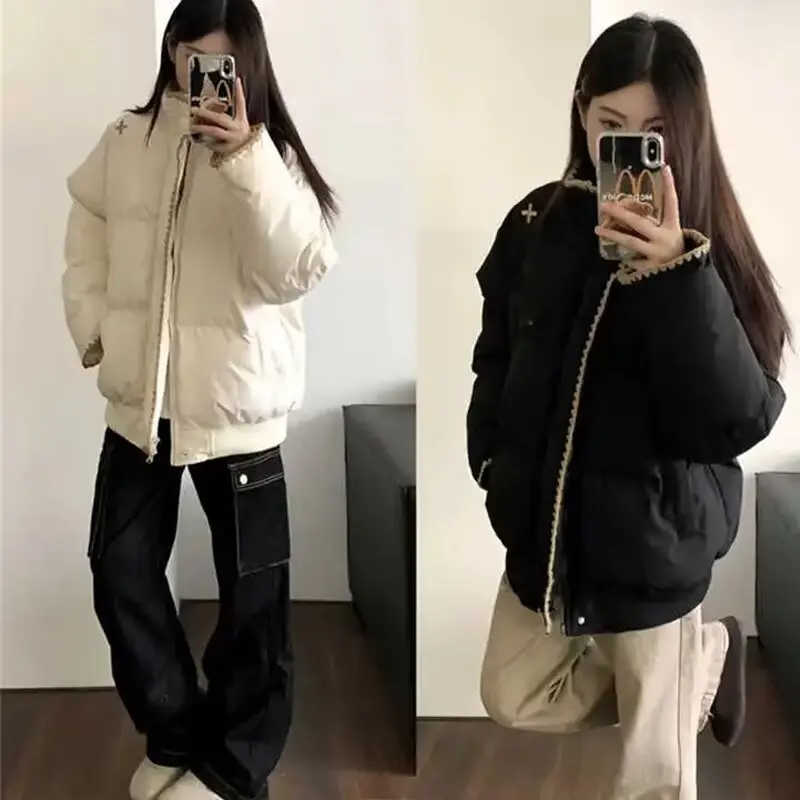 

Парка в стиле хип-хоп для женщин, серый оттенок, нейтральный тон, универсальная, легко сочетается, базовый элемент гардероба, практичная, элегантная.