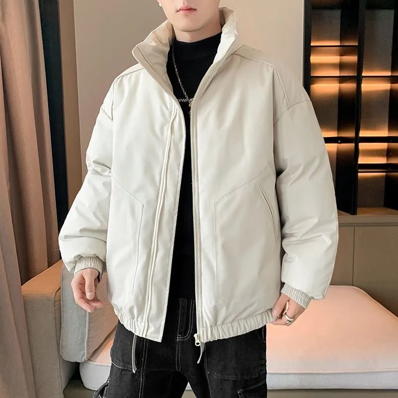 남성골프의류 High Quality Golf Jacket Men's Golf Wear 2024 Winter Thicken Warm Windbreaker High collar loose Coat Man's Golf Apparel