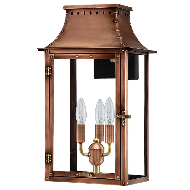 Modern metal pocket wall hotel exterior garden decoration copper cage waterproof outdoor wall