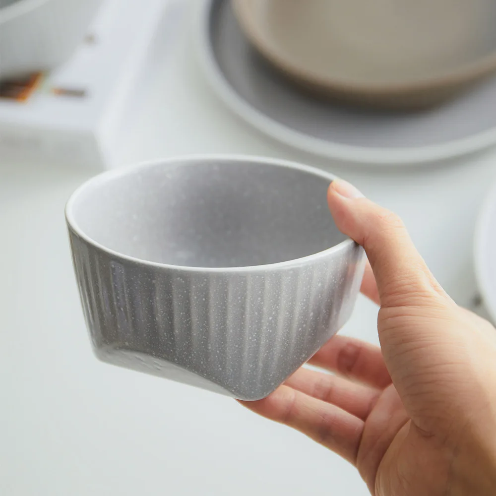 Cream Style Rice Bowl Creative High Value Home Dessert Ceramic Tableware Soup Bowl