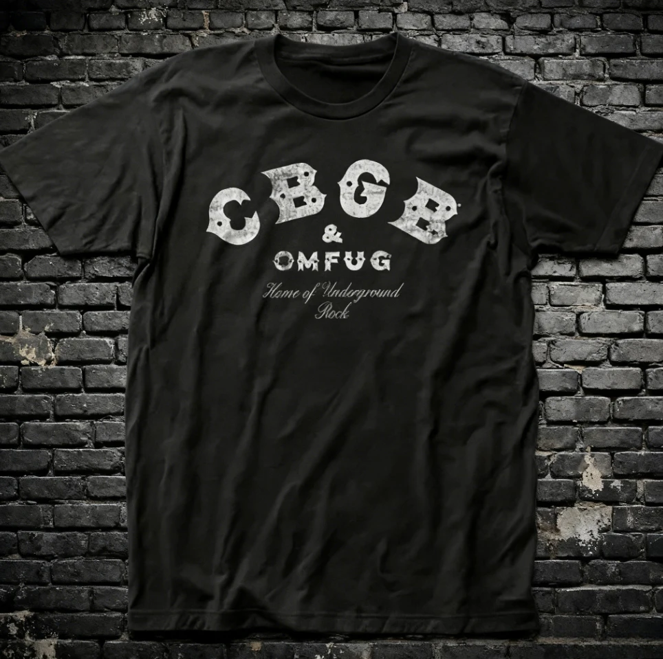 2025-26 الصيف الرجال خمر 90s CBGB الفرقة الجرافيك 100% القطن تي شيرت مطبوع عالية الجودة الكلاسيكية صالح الرجعية الموسيقى تنفس #1