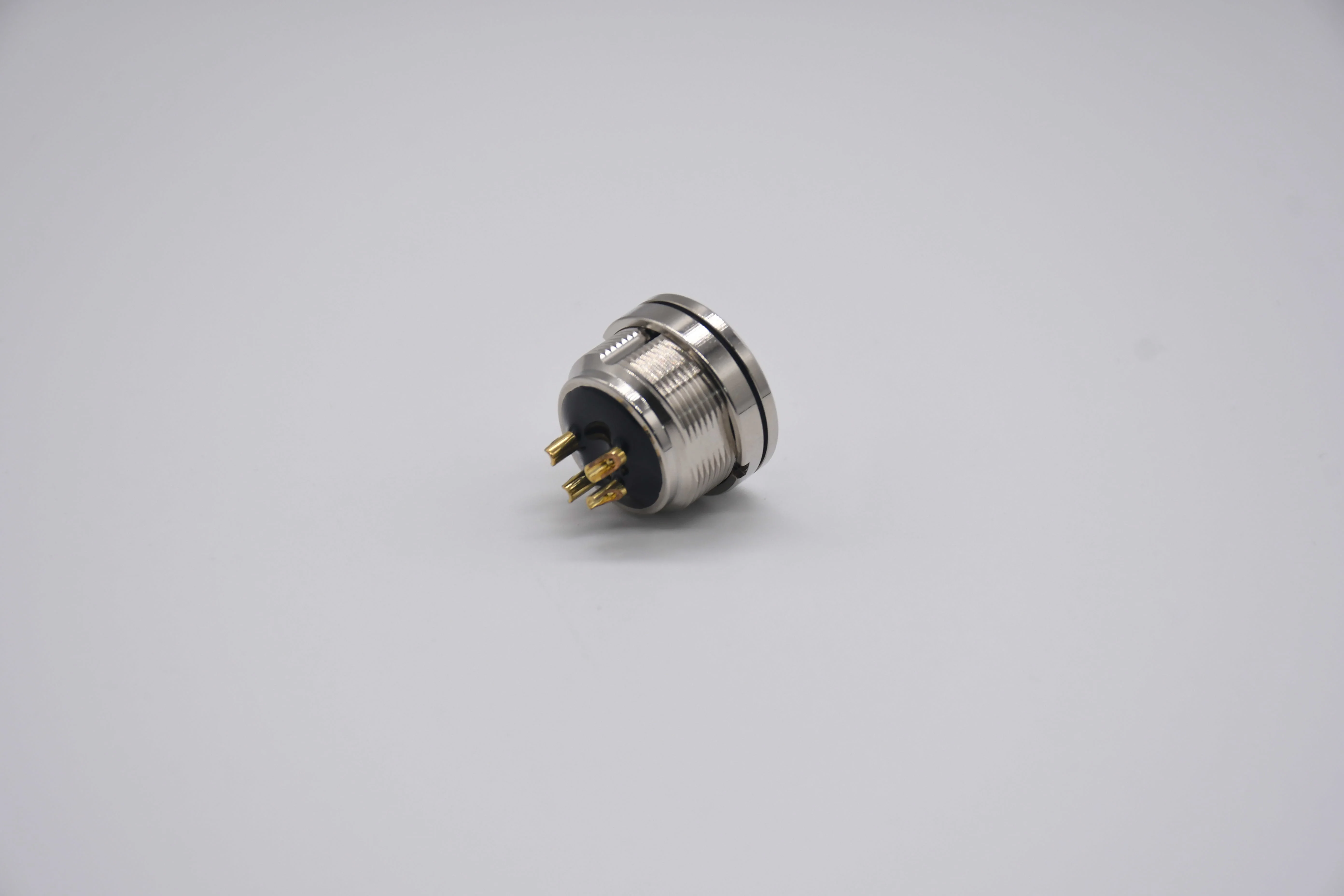 M16 Solder Type Connector  IP67 Rated 3A 60V 4 5 Pin A-Coded Female Rear Mount Bulkhead Receptacle