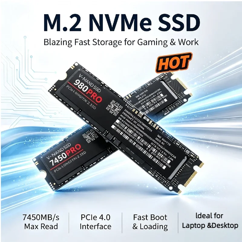 M.2 NVMe SSD 500GB 1TB 2TB 4TB 2026 New High Performance Internal Solid State Disk M2 Hard Drive For Desktop PC Gaming Laptop