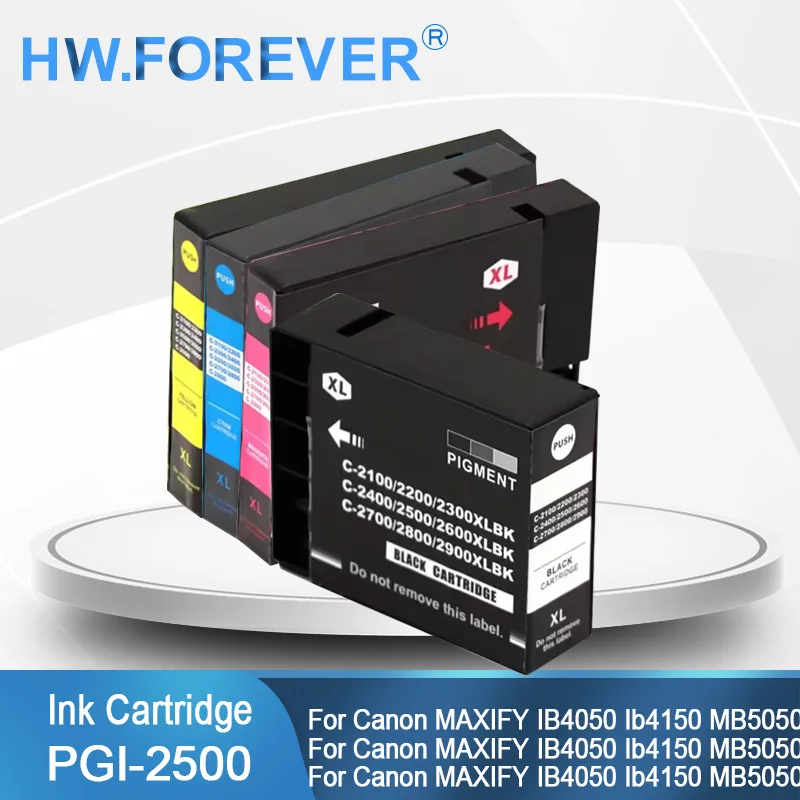 PGI-2500 2500 Compatible Ink Cartridge PGI2500 for canon MAXIFY IB4050 Ib4150 MB5050 MB5150 MB5350 MB5450 Ink Cartridge