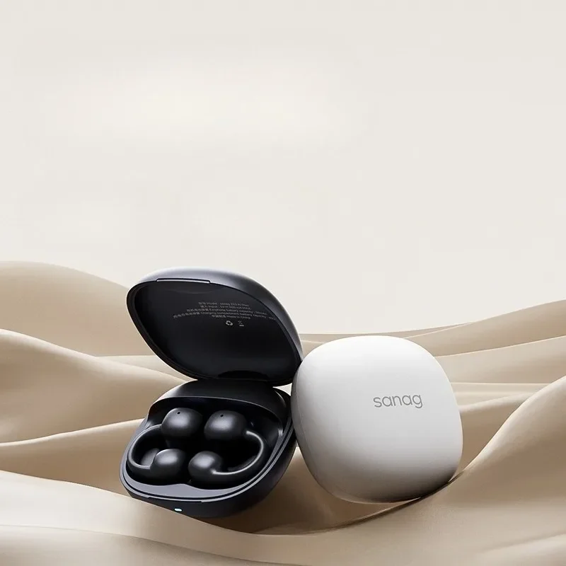 سماعة رأس بلوتوث بمشبك للأذن، توصيل عظمي هوائي لاسلكي مفتوح غير في الأذن