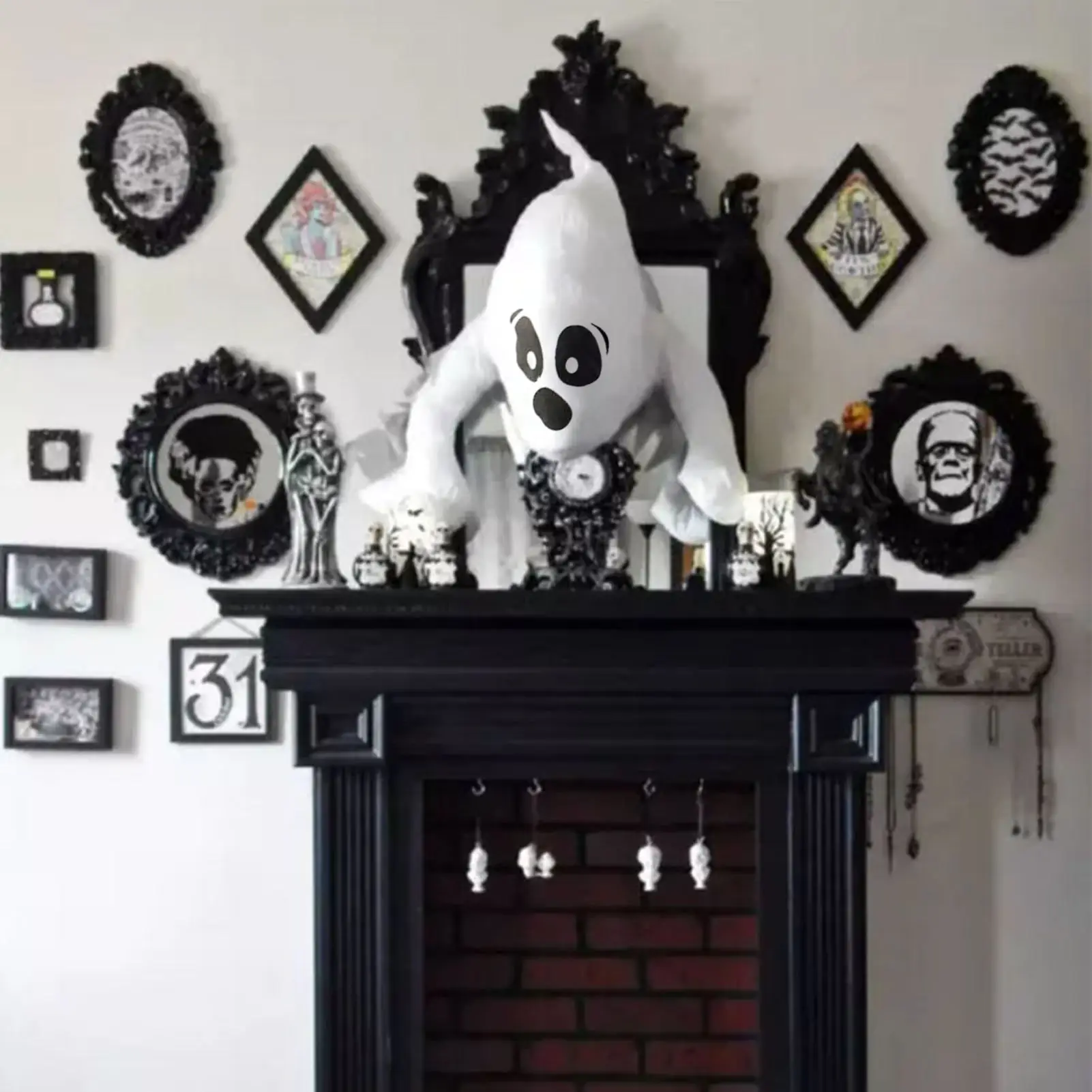 Halloween Ghost Cute Ghost Decor Adorable Window Crasher Ghosts Horror Scary Ghost For Outdoor Indoor Window Decorations