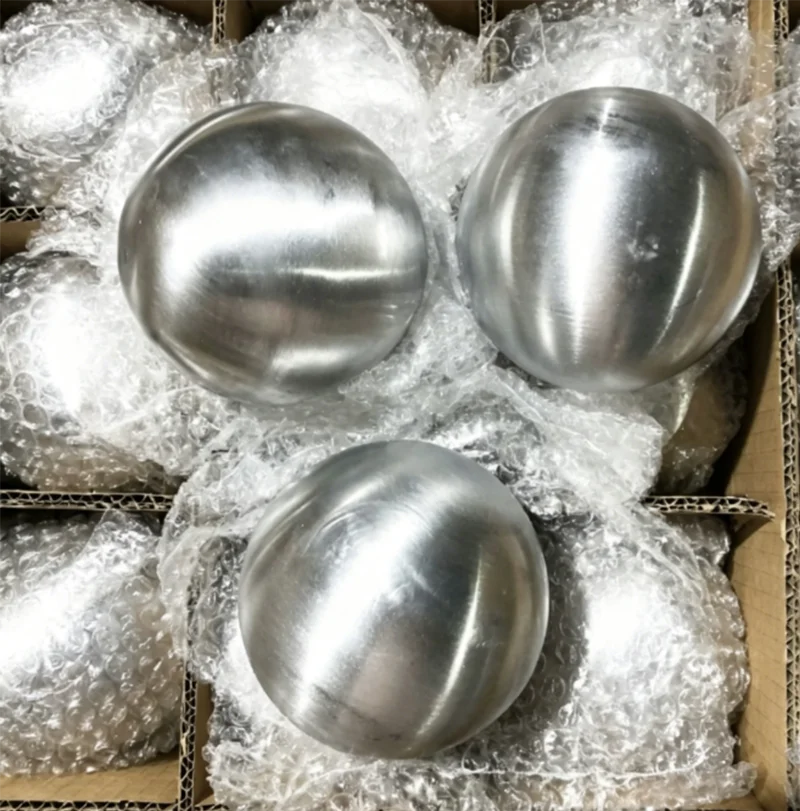 0.6 Thick 304 Stainless Steel Hollow Ball Brushed Matte Surface Round Ball Easter Kids Friends Wedding Birthday Gift Party Decor