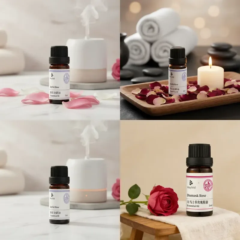 【CHIMU HOME】 Rose Bliss Natural Massage Oil for Relaxation and Muscle Relief
