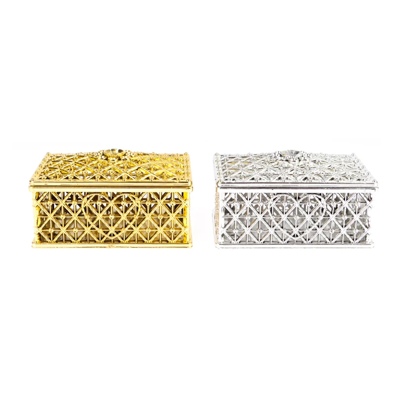 New 1PC Mini Retro Treasure Storage Jewelry Box Candy Necklace Earring Bead Trinket Box Small Wedding Decor Party Favor Gift