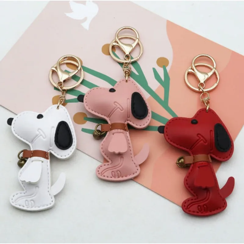 Nuevo Llavero de Snoopy, Kawaii, para Niñas, Dibujos Animados, Creativo, Colgante para Mochila, Regalo Exquisito para Parejas, Regalo Festivo