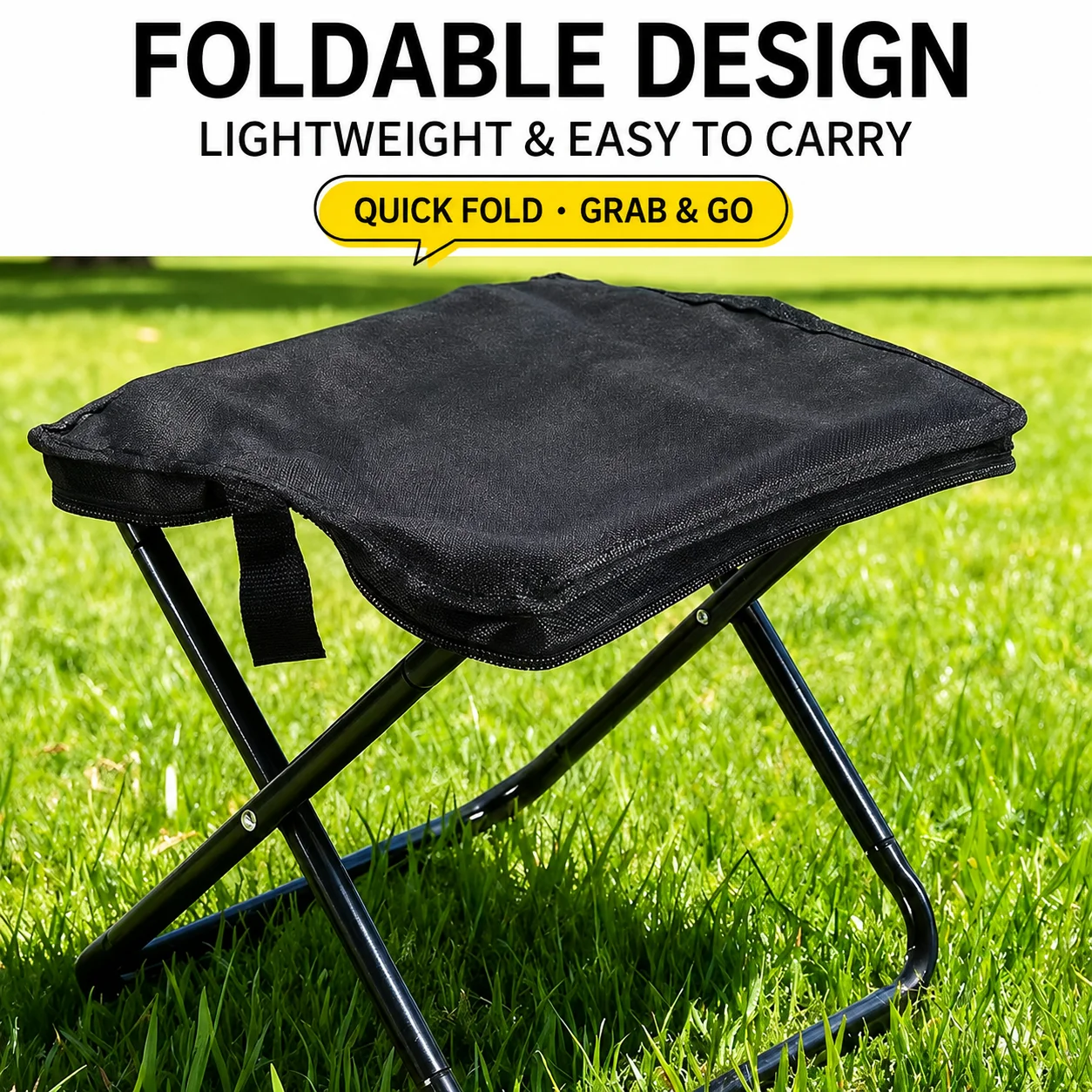 2-in-1 Portable Folding Stool - Outdoor Furniture Rocking Chair ulasan dan harga