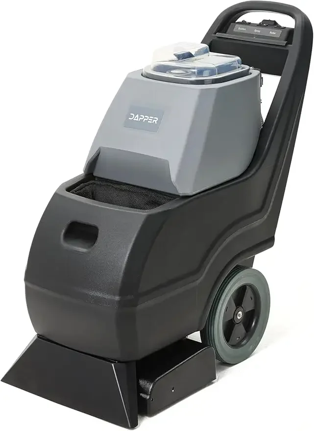 Extractor de limpieza de alfombras comercial, tanque de solución de 10 galones, tanque de recuperación de 8 galones, camino de limpieza de 18 pulgadas, limpieza de alfombras potente de poco ruido