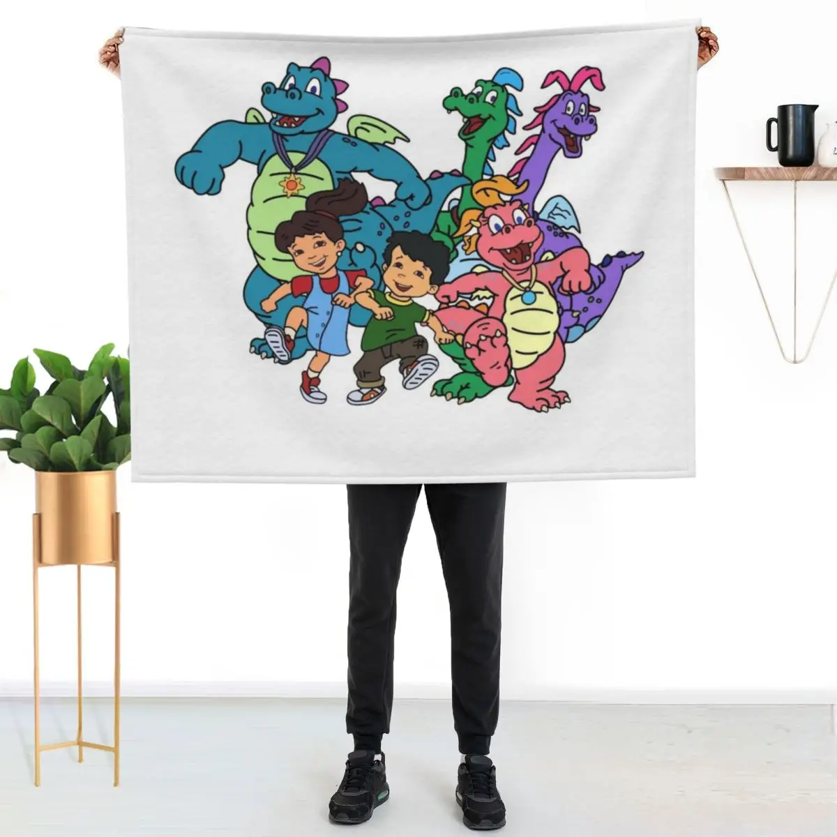 Dragon Tales Throw Blanket cosplay anime for winter Sofa Single halloween Vintage Blankets
