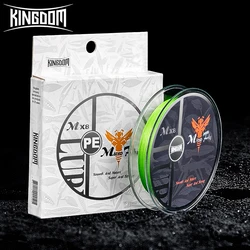 Kingdom Micro Fly 100M 150M Braid PE Fishing Line 4 Strand 0.2#/0.4#/0.6# 9-12LB Far Casting Distance Super Stiff&Strong PE Line