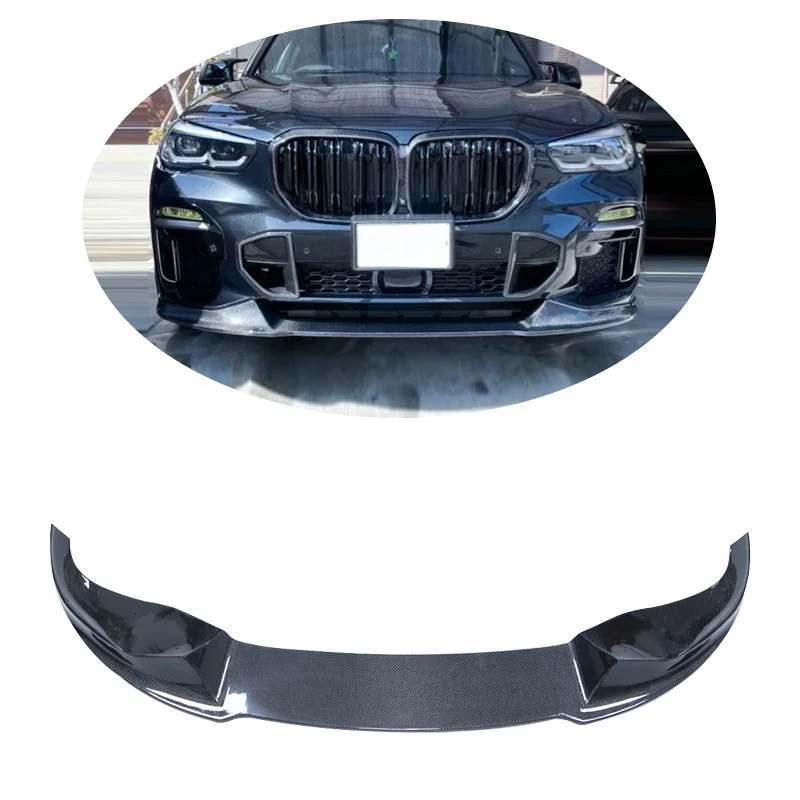 

Carbon Fiber X5 G05 Front Bumper Lip for BMW X5 G05 M Sport Sport Utility 4-Door 2019-2020