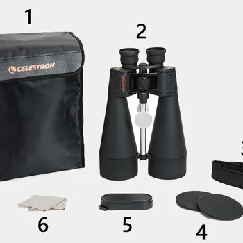 Celestron SkyMaster 천문 쌍안경, 천문 관측, 장거리 관측, 인터페이스 포함 삼각대, 20x80 
