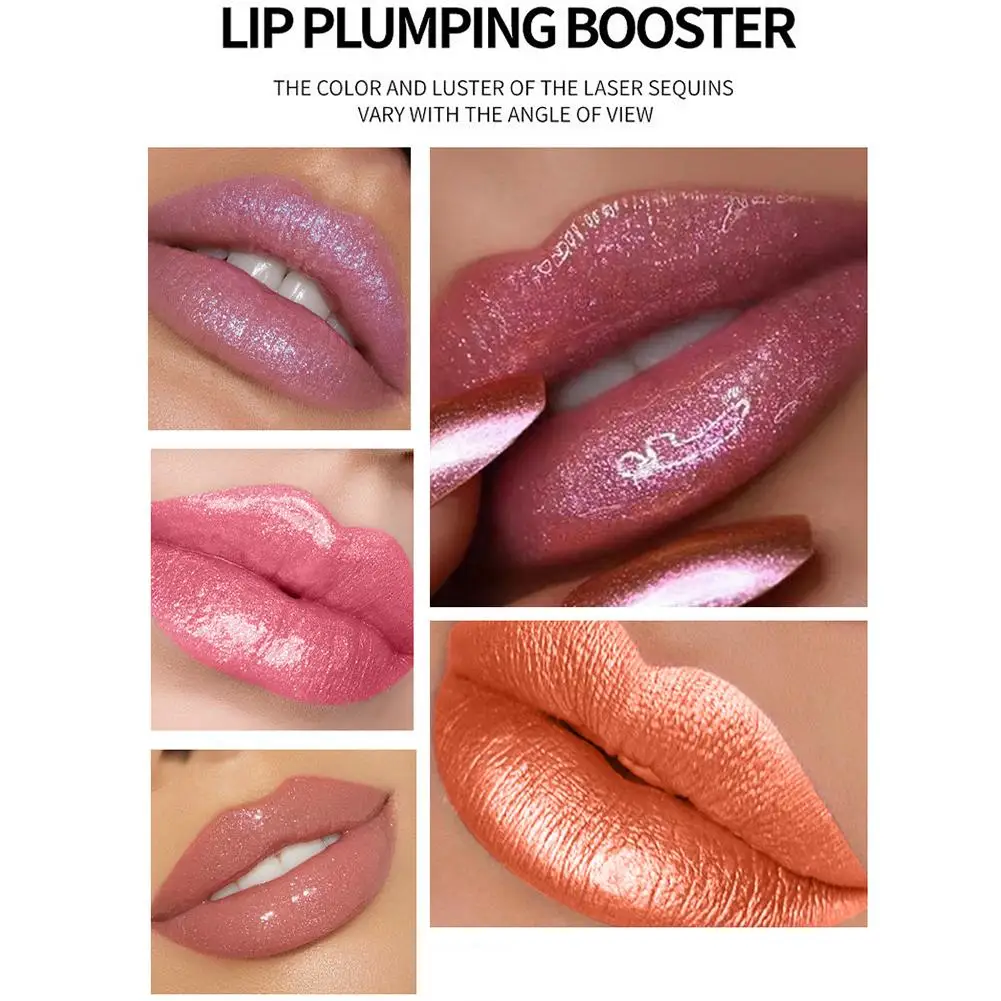 6 Color Gold Tube Lipstick Matte Glitter Lipstick Shiny Red Brown Shimmery Pearl Sparkling Red Lip Gloss Makeup 2025NEW