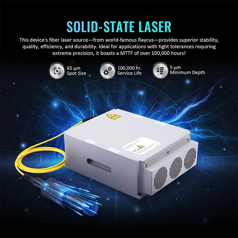 30W เลเซอร์เครื่องหมายสำหรับโลหะและอื่นๆ,8X8นิ้วเลเซอร์แกะสลัก,โลหะเลเซอร์แกะสลักเครื่อง EzCad2 Galvo เลนส์