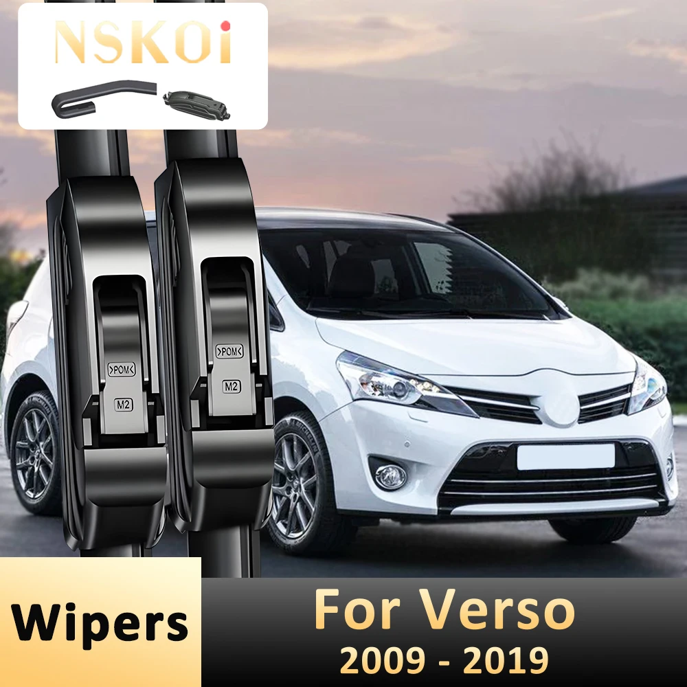 Wiper Front Wiper Blades For Toyota Verso 2009 - 2019 Windshield Windscreen Window Brushes 26 ''+16'' Accessories