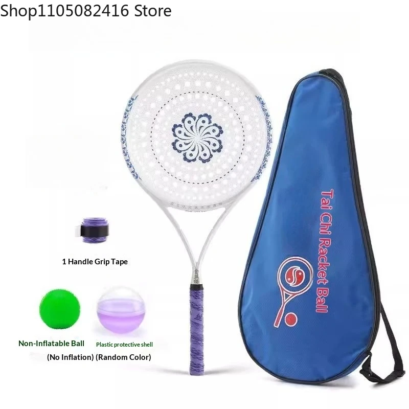 High Quality Carbon Handle Tai Chi Rouli Ball Racket Set New Improve Design Rouli Balls with Bag Rouli Ball