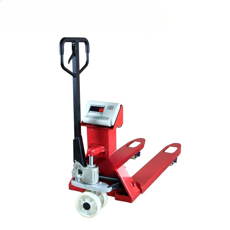 

1-3 tons electronic manual hydraulic forklift scale 2T pallet truck