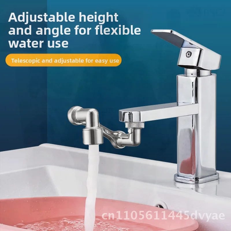 

Универсальный 1080° ° Поворотный удлинитель смесителя с двумя режимами распыления, насадка для водопроводного крана для смесителя для ванной комнаты, аэратор, монтируемый на палубе