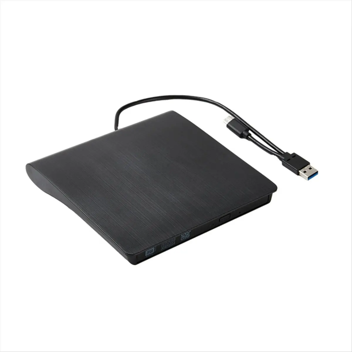 ♬◤Popular Style  ◥USB 3.0 Type-C DVD Burner 2-in-1 Slim External Recorder Portable CD-RW DVD-ROM Optical Drives Writer Reader Pl