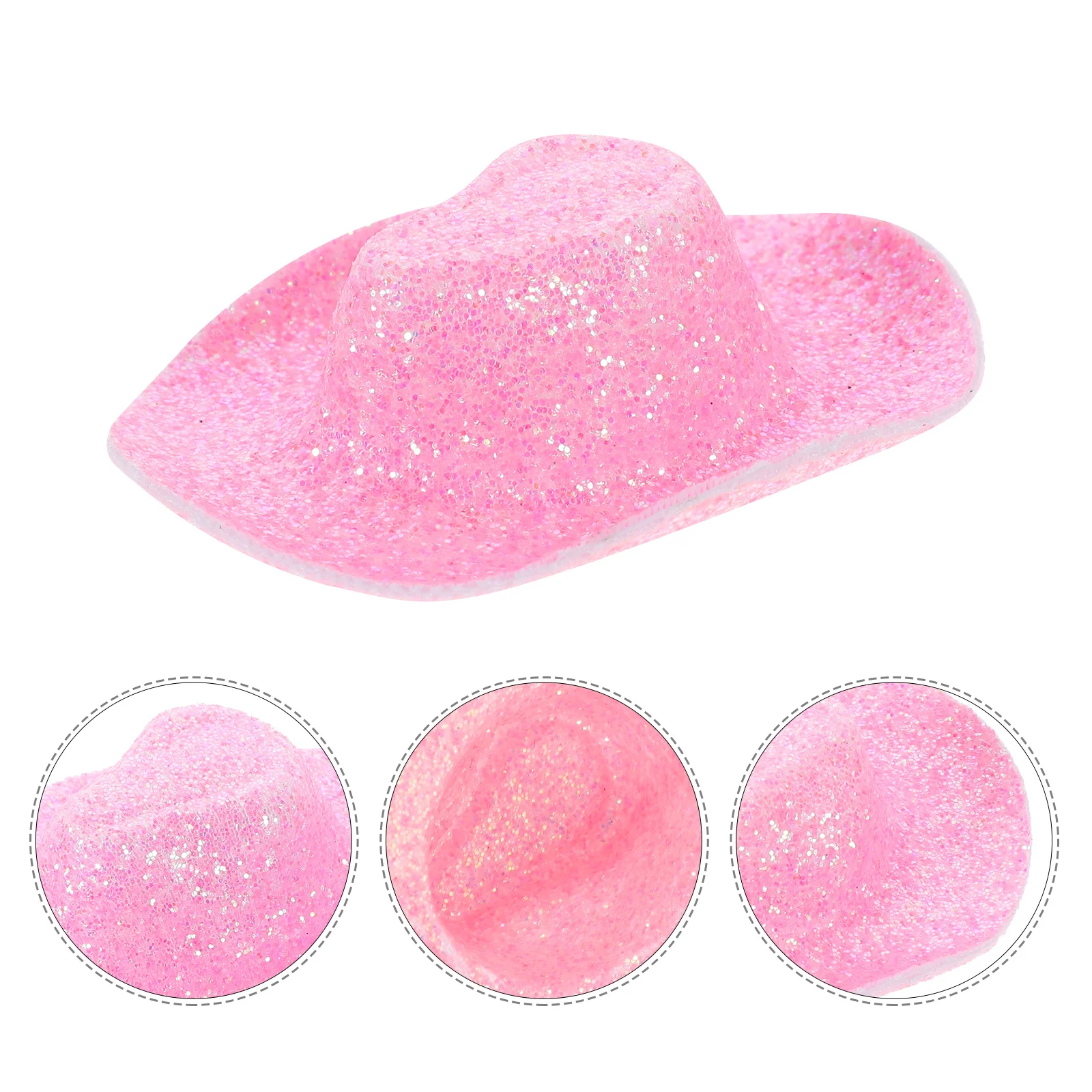 

2pcs 2 Pieces Mini Hats Cowgirl Craft Miniature for Party Tiny Stuff Delicate