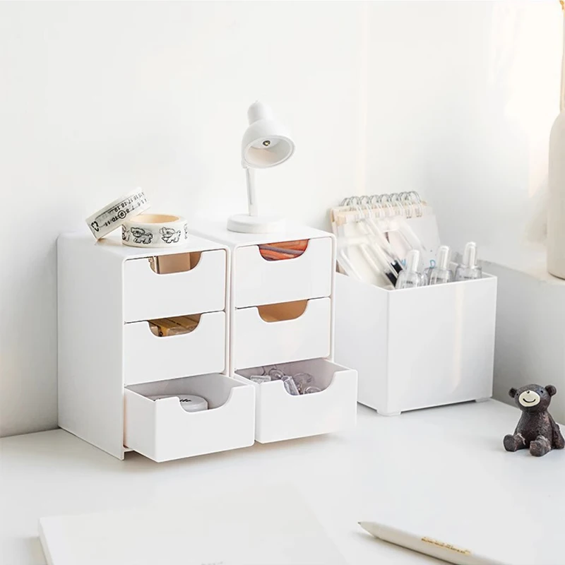 

2025 New Mini 3-Tier Drawer Organizer for Desk Perfect for Office Supplies, Jewelry Cosmetics Storage Desk Stationery Organizer